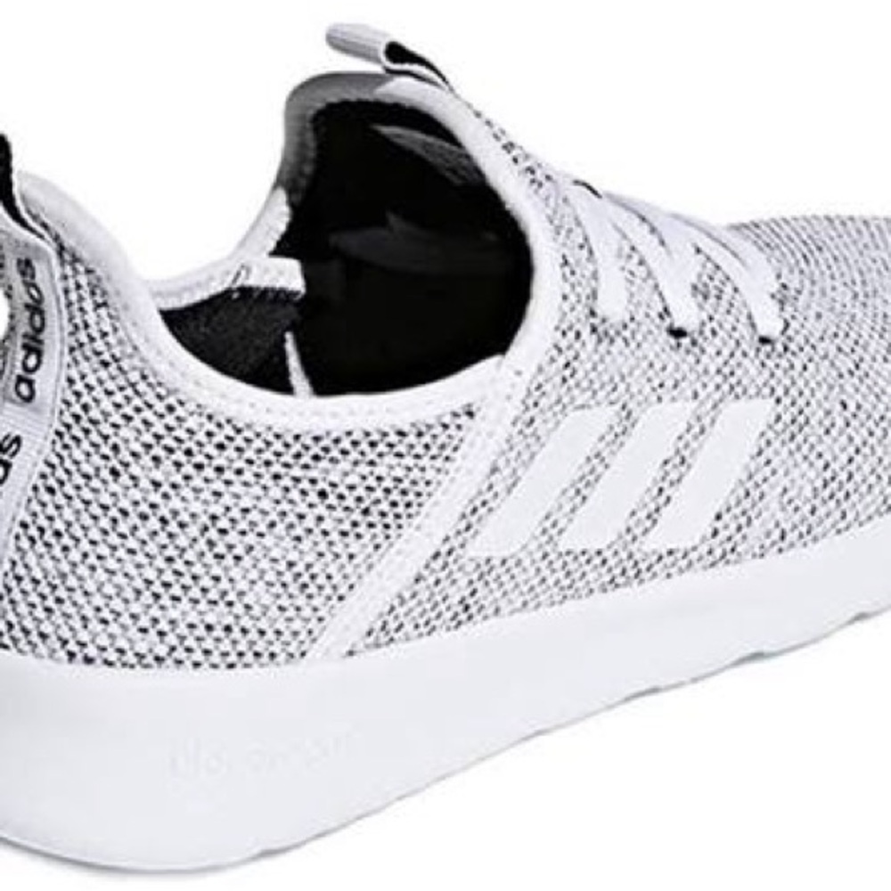 Adidas Mesh Knit White and Black Shoes